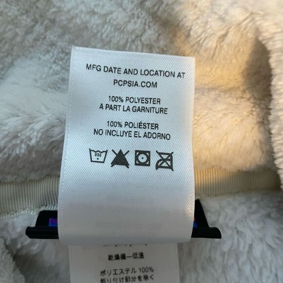 Patagonia Re-Tool Half-Snap Pullover Fleece Jacket Raw Linen White X-Dye M - Picture 7 of 9